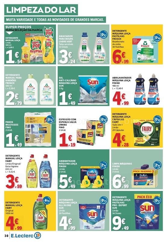 Antevisão Folheto E-LECLERC Promoções de 23 a 29 julho